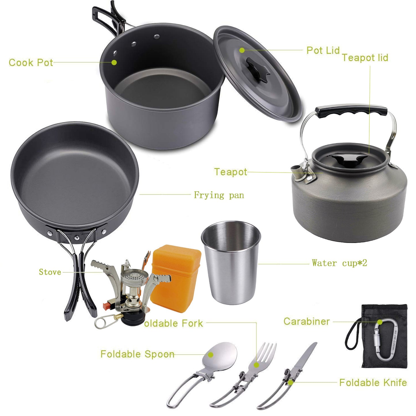 Camping Portable Outdoor Cooker Kettle – Lightweight & Durable