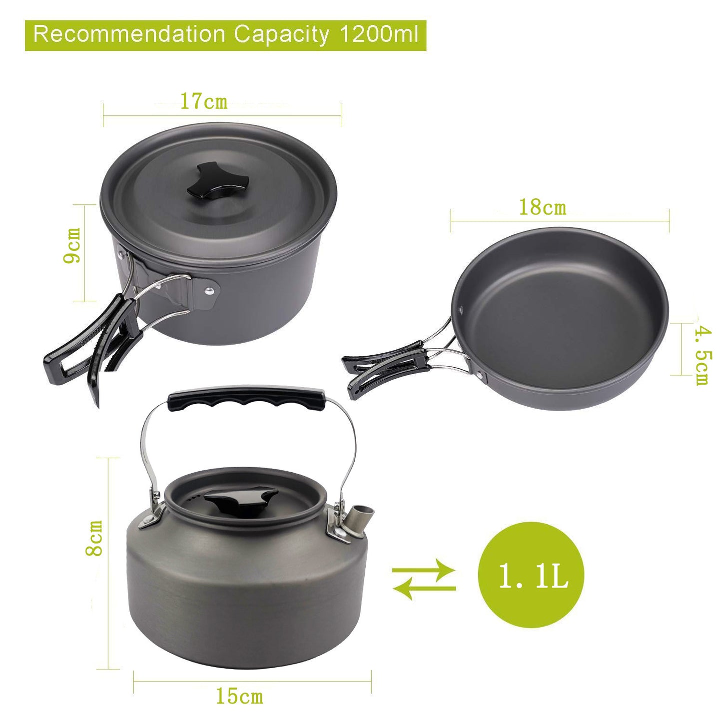 Camping Portable Outdoor Cooker Kettle – Lightweight & Durable