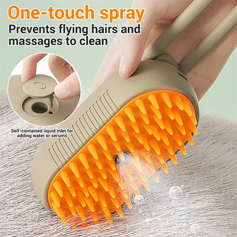 Dog/Cat Steam Brush Steamy Brush 3 In 1 Electric Spray  For Massage Pet Grooming Comb Hair Removal Combs Pet Products