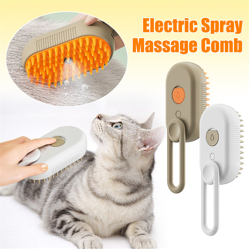 Dog/Cat Steam Brush Steamy Brush 3 In 1 Electric Spray  For Massage Pet Grooming Comb Hair Removal Combs Pet Products