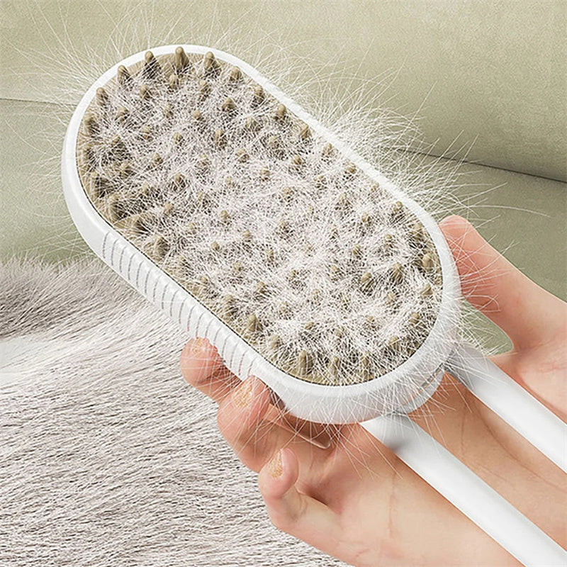 Dog/Cat Steam Brush Steamy Brush 3 In 1 Electric Spray  For Massage Pet Grooming Comb Hair Removal Combs Pet Products